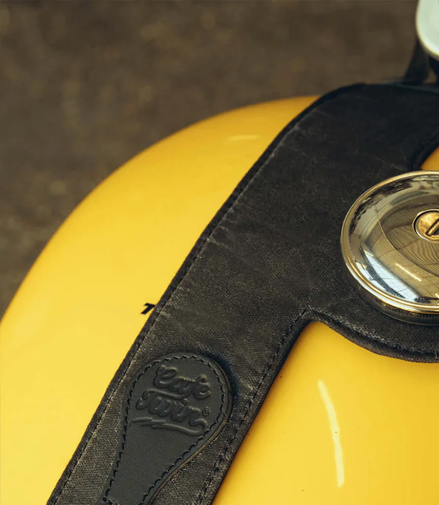 Tankabdeckung Schwarz für Triumph - Cafe Twin x Trip Machine