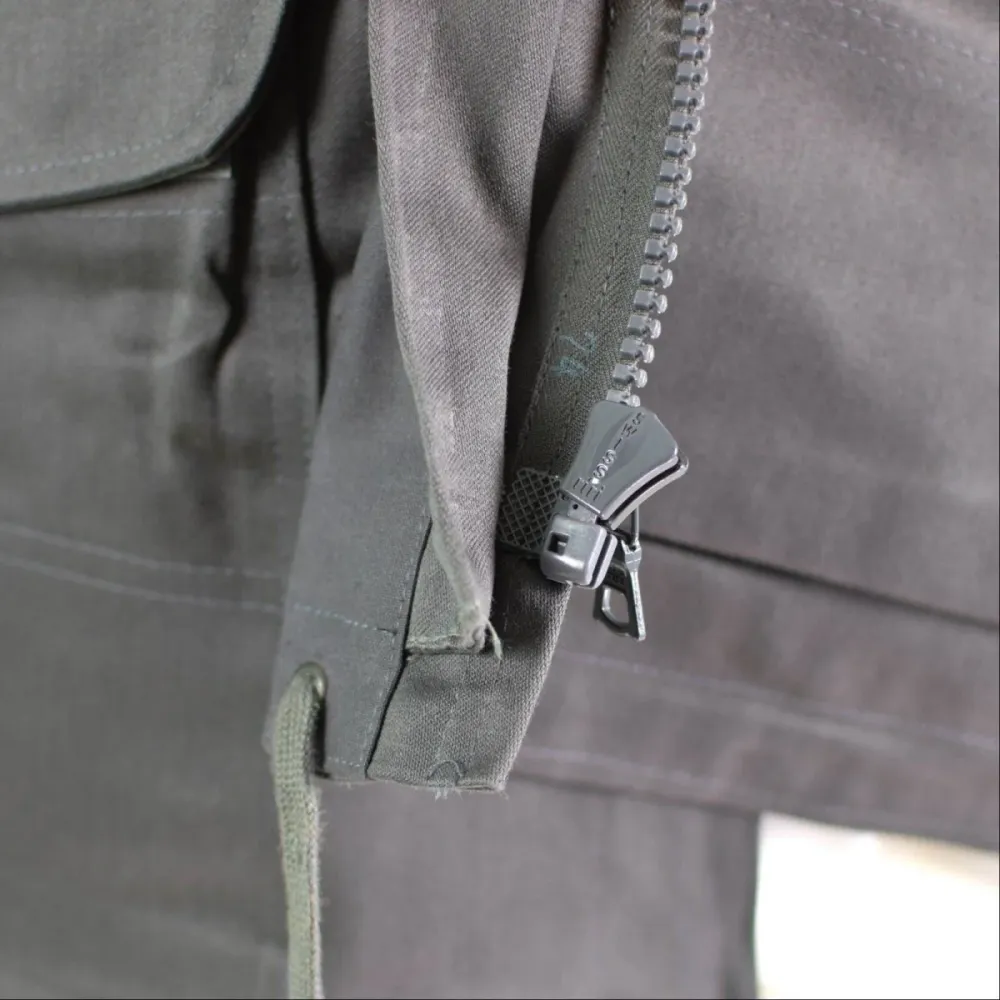 Veste de combat originale de l'armée danoise M71, surplus militaire gris du Danemark Taille Universelle