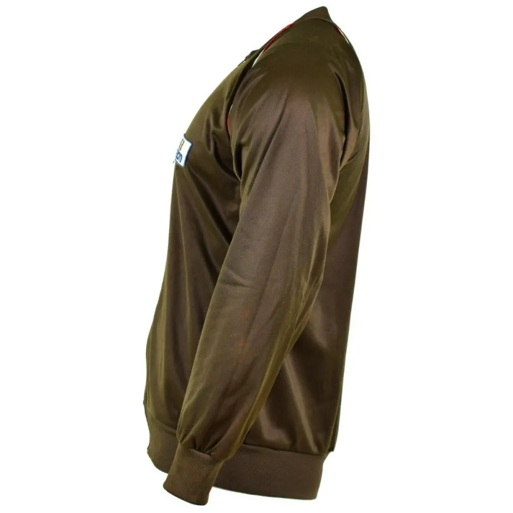 Veste de survêtement d'entraînement de l'armée italienne authentique, veste de sport militaire nostalgique Kit de fixation...