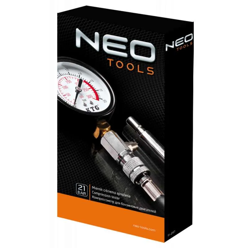 Kit Complet de Testeur de Compression Moteur Essence NEO TOOLS 11-261