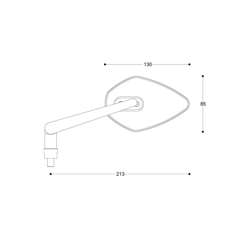 Rétroviseurs SKIN-X Barracuda TMAX Triangle homologué CE
