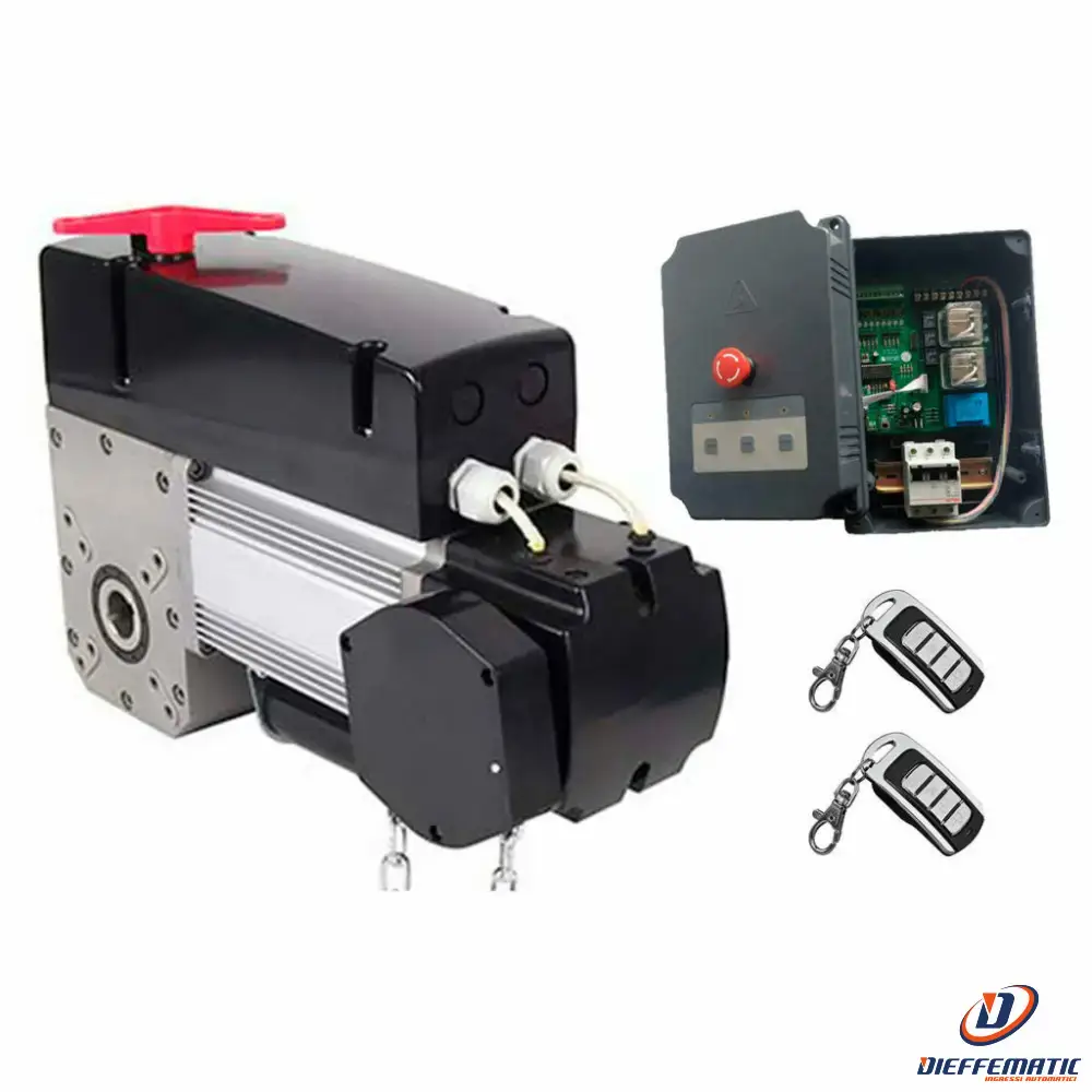 Kit Motore Porta Laterale 220v Industriale Serranda Basculante 121888/m + 2 Tx - Compatibilité Directe