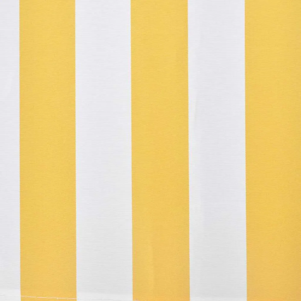 Auvent pliable motorisé 400 cm Jaune/blanc pour débutants