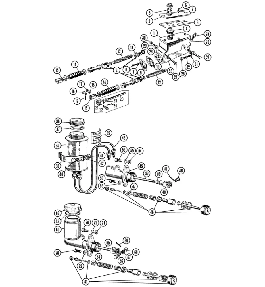 BRAKE MASTER CYLINDER, TR4