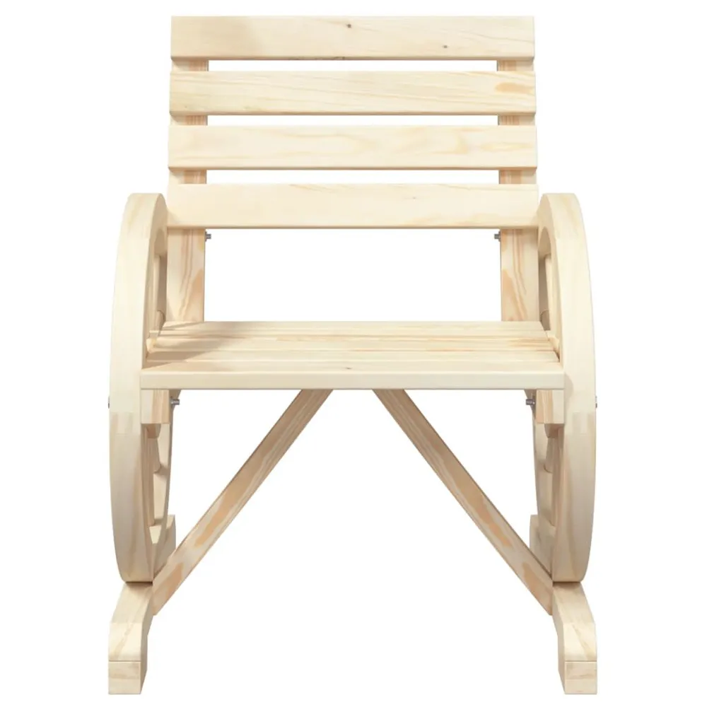 Chaises de jardin lot de 4 Bois de sapin massif - 300cc