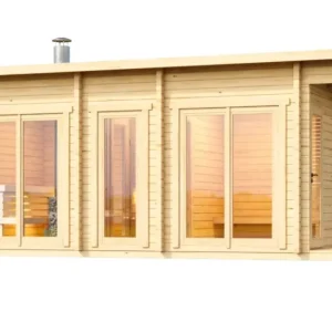 Halden XL - log outdoor sauna 4 people