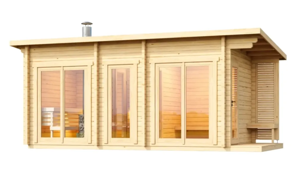 Halden XL - log outdoor sauna 4 people