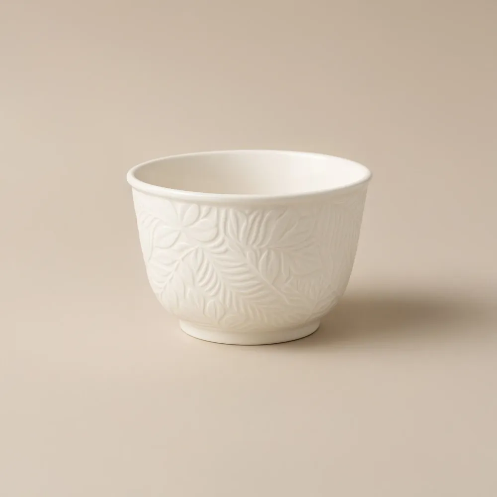 Kitchen Life Ceramic 4.5" Ramekin Blanc pur