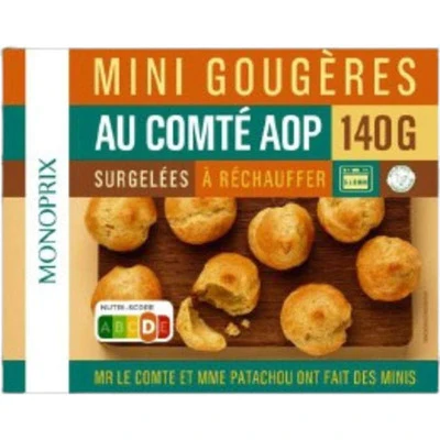 Monoprix Compact gougères au comté aop 140g