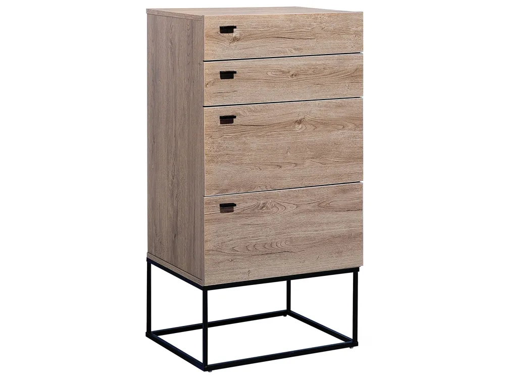 Moto cross compétition 4 Drawer Chest Light Wood ACRA