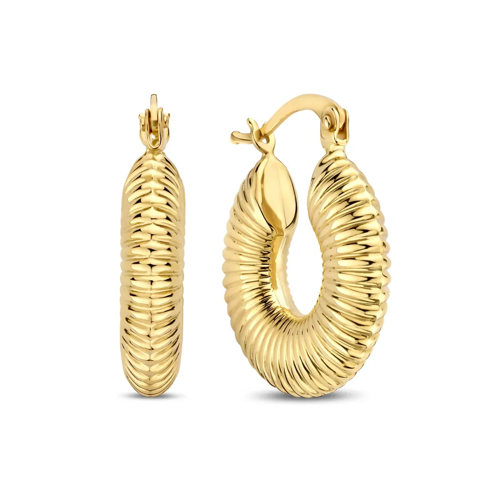 Moto cross compétition Rivoli Melissa boucles d'oreilles en or 14 carats