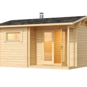 Moto custom cruiser Molde - log outdoor sauna 4 people