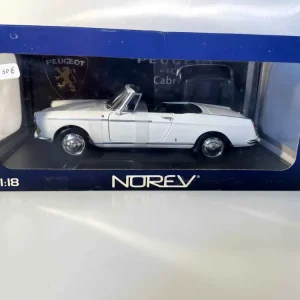 Peugeot 404 cabriolet blanc cassé (échelle 1/18ème) - Norev avec Garantie Constructeur