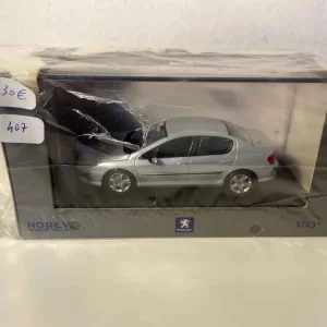 Peugeot 407 grise (Norev) Compatible avec accessoires Givi