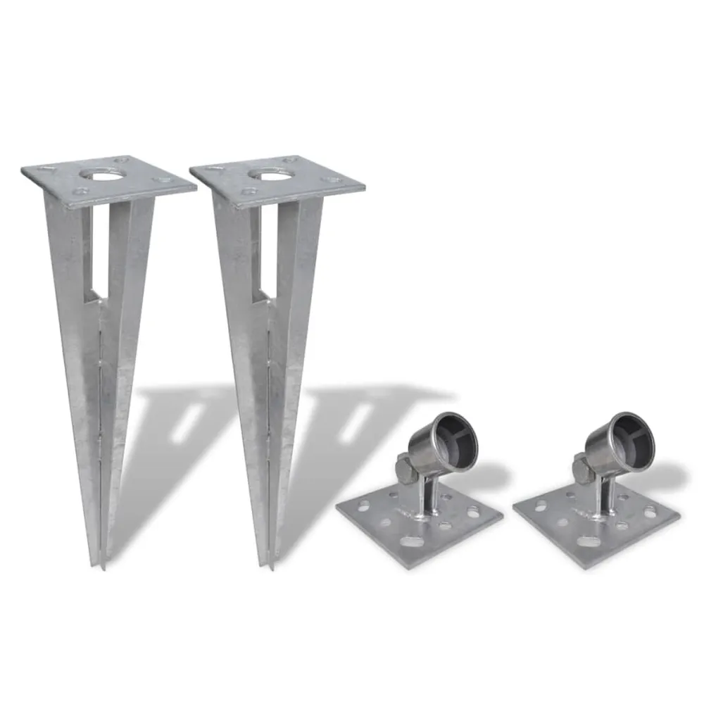 Piquets de poteau d'appui 4 pcs Acier par Yamaha