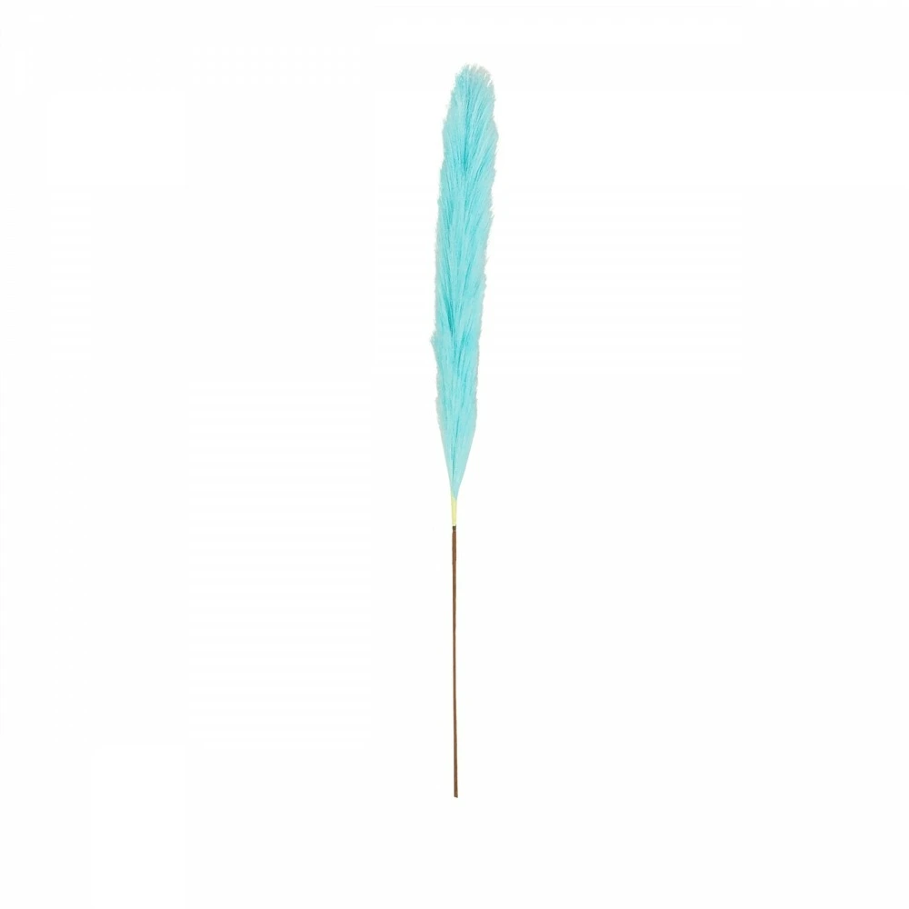 Plumeau artificiel bleu 77cm lot de 4 avec ABS intégral
