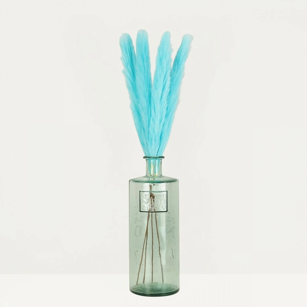 Plumeau artificiel bleu 77cm lot de 4 avec ABS intégral
