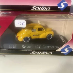 Renault 4 CV jaune commerciale MICHELIN (Solido 4548) pour adultes