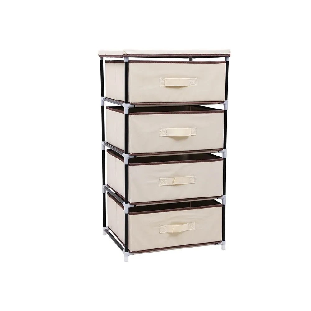 SONGMICS Commode multifonctions avec 4 tiroirs pour débutants
