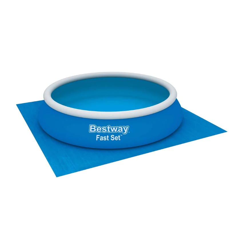 Tapete/ Base de Proteção para Piscinas 4.88x4.88 m en bleu métallisé