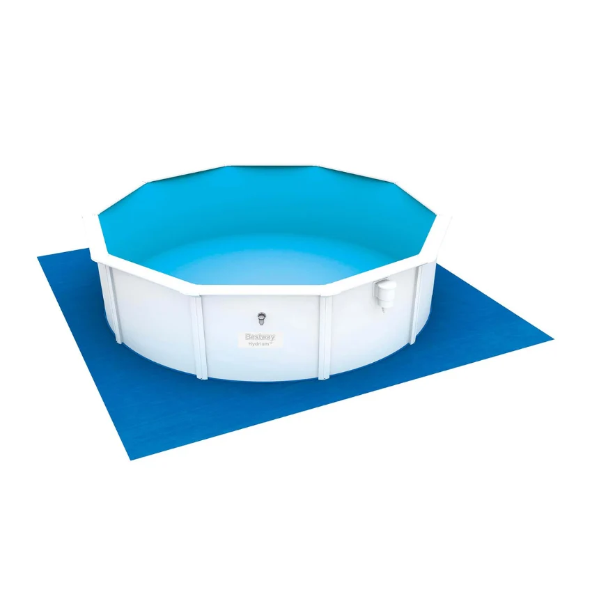 Tapete/ Base de Proteção para Piscinas 4.88x4.88 m en bleu métallisé