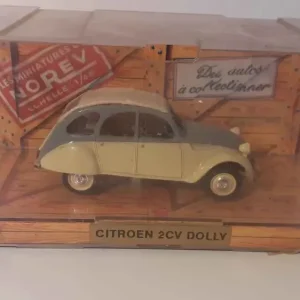 Citroën 2 CV Dolly écru et grise (Norev) | Antivol | Résistant à l'eau