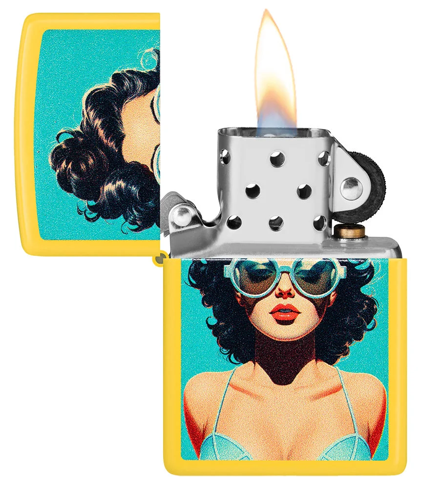 Motif Pin-up d'été avec fixation rapide