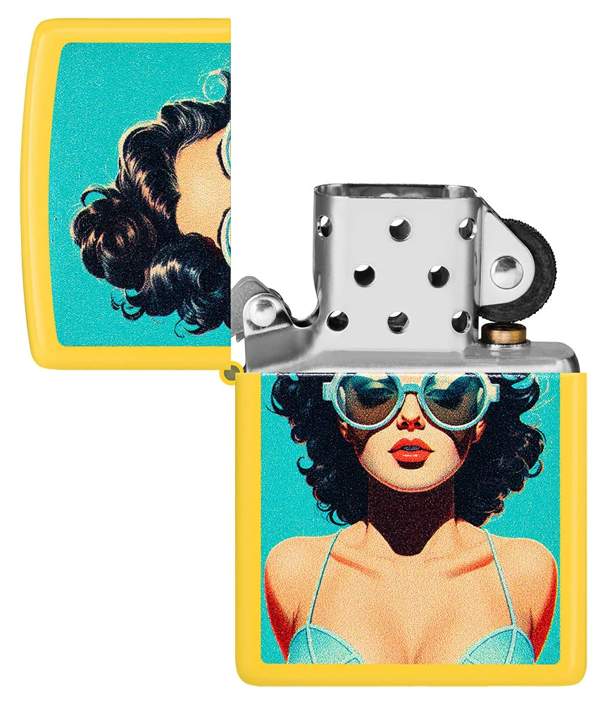 Motif Pin-up d'été avec fixation rapide