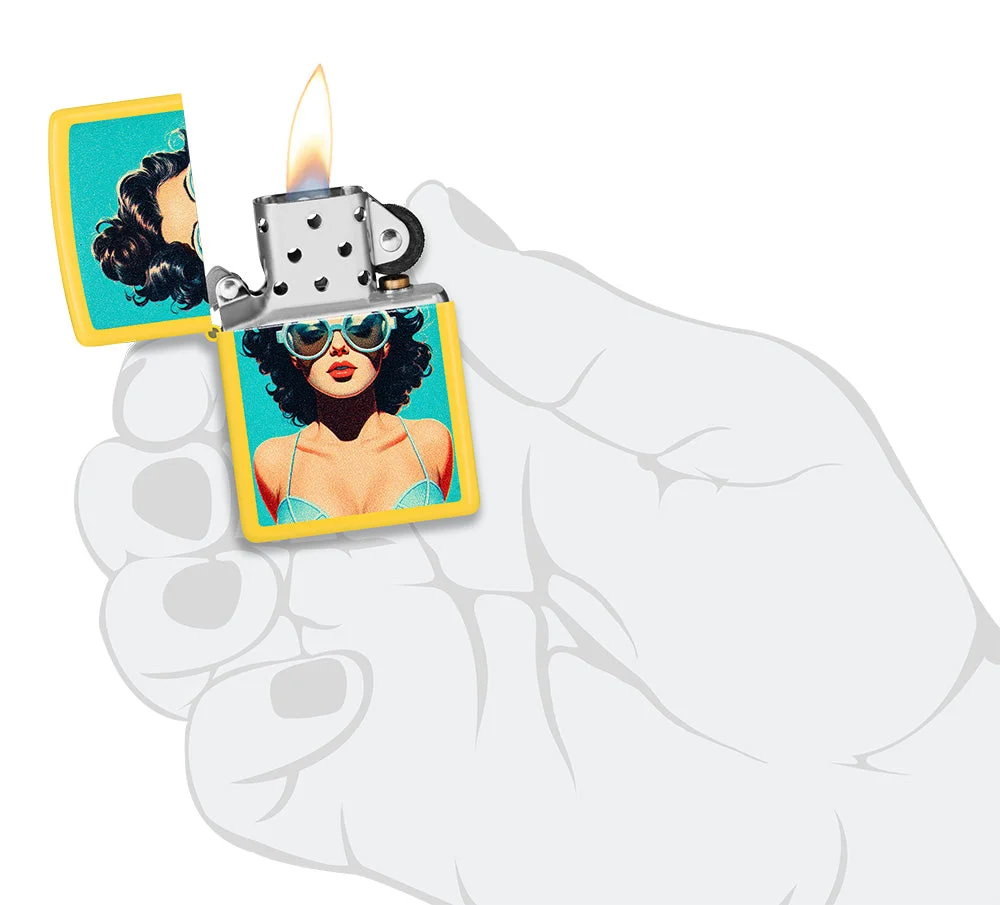 Motif Pin-up d'été avec fixation rapide