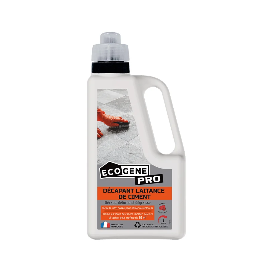 Décapant laitance de ciment - Ecogene pro avec Cire de Carnauba