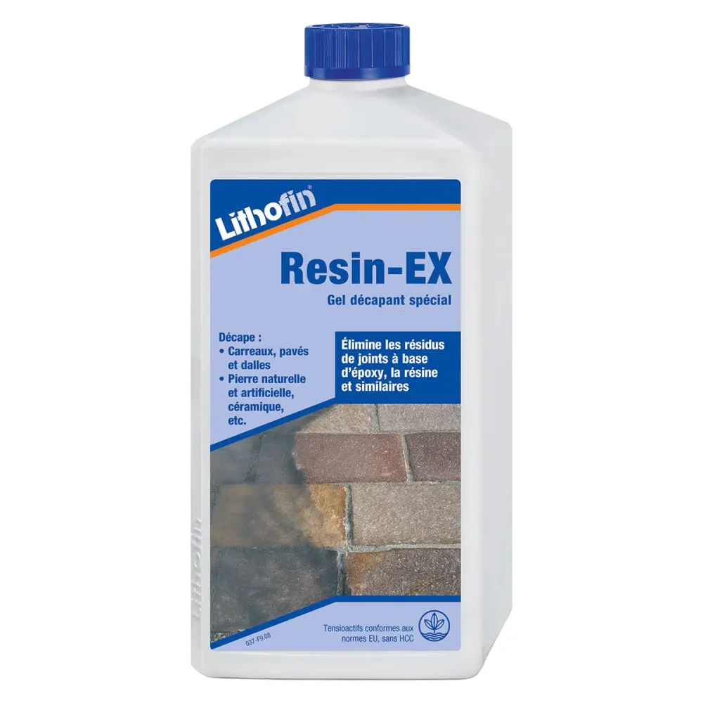 Gel décapant remarquable pierre naturelle - LITHOFIN Resin-Ex 1 L 500 ml