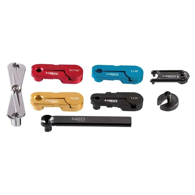 Kit de déconnexion de ligne de transmission de carburant NEO TOOLS 11-252 avec manomètre numérique