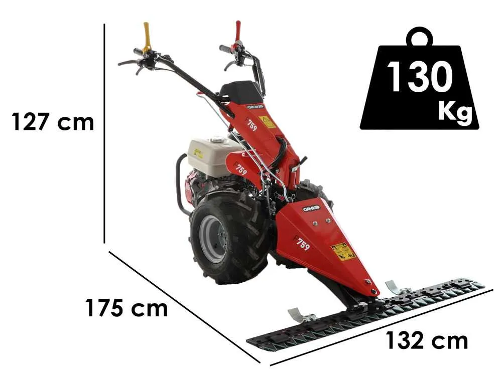 Manomètre numérique motofaucheuse multifonction Ginko MGM FC-759 Honda GX390
