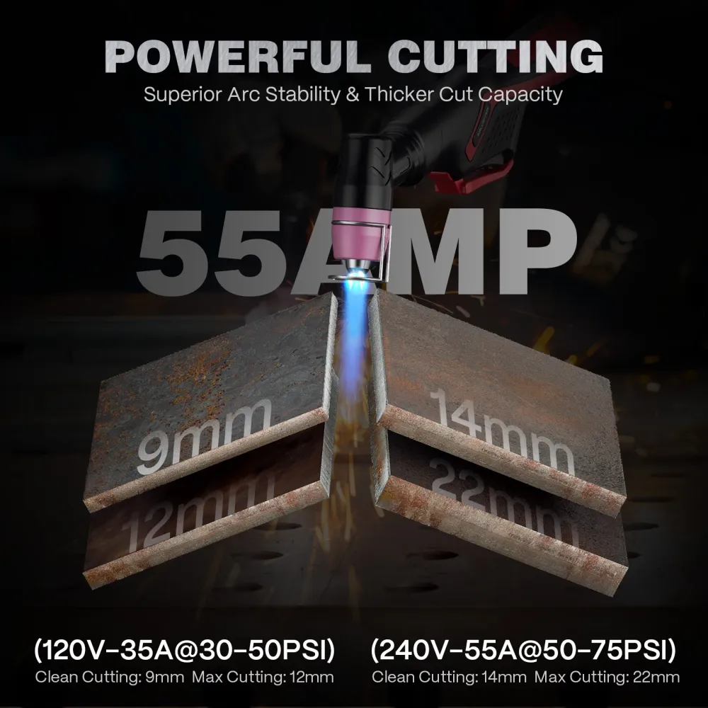 Pompe à vide Arccaptain CUT55 Prolux HF Start Pilot Arc Plasma Cutter Machine