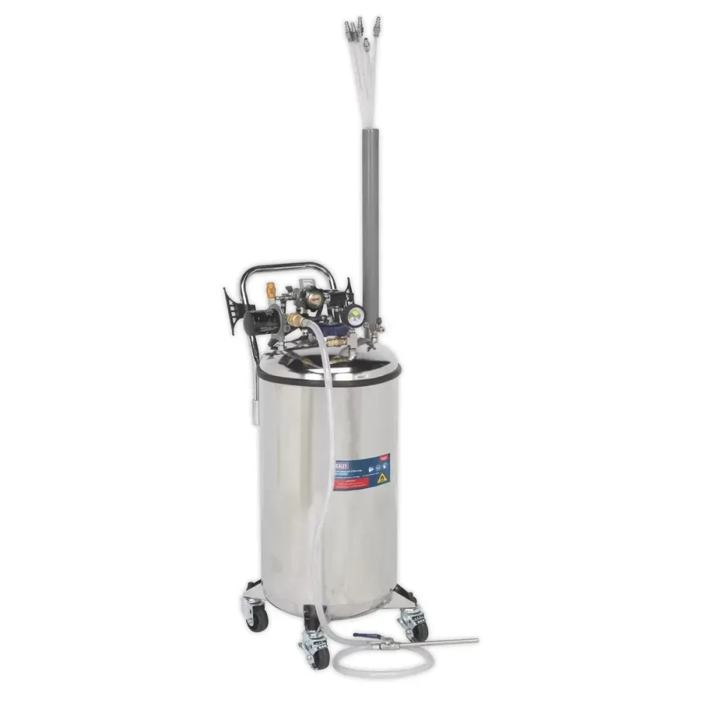 Sealey TP201 Fuel Tank Drainer 90L Stainless En acier