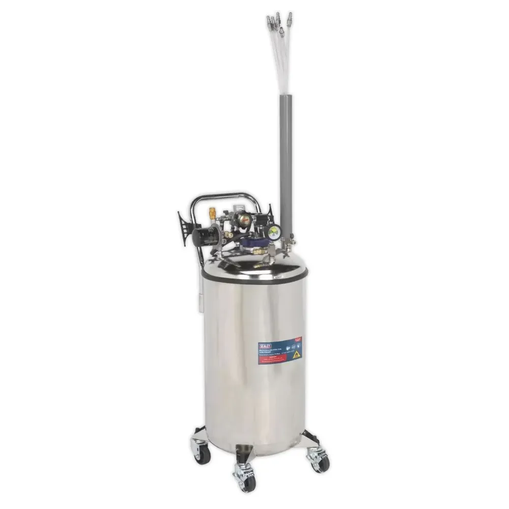 Sealey TP201 Fuel Tank Drainer 90L Stainless En acier