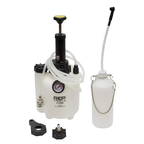 Purgeur de frein RepTools avec flacon de collecte de 1 L manuel XXL-117905 commander à bas prix