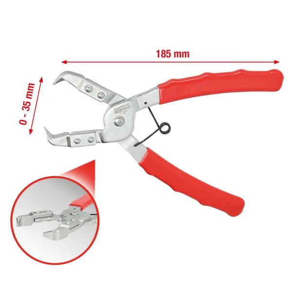 Pince à clips KS Tools droite 911.8181 se procurer à bas prix
