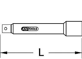 Professionnel Haute Résistance KS Tools Rallonge 3/8" 600 mm 911.4892 commander à bas prix