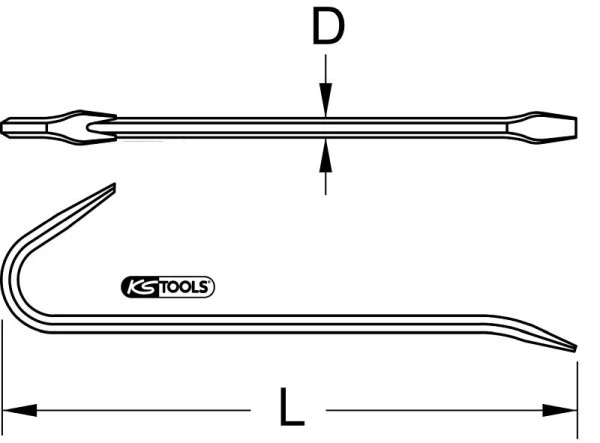 KS Tools BRONZEplus fer à clouer/à couper 300 mm 963.9705 commander à bas prix Construction robuste