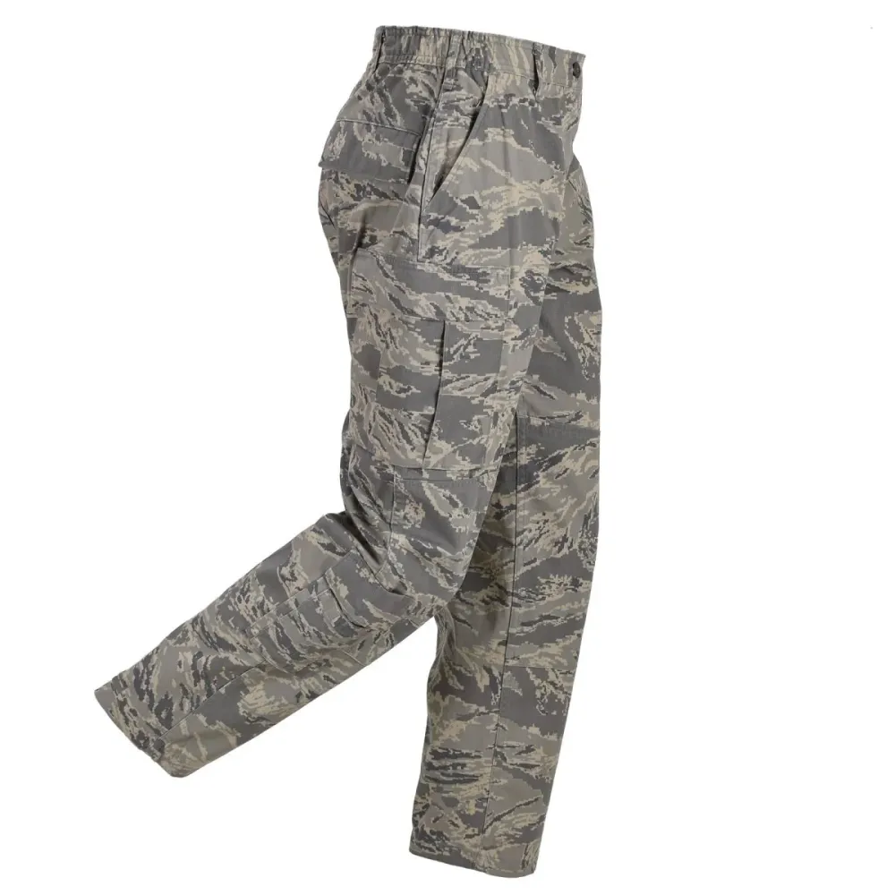 Pantalon de terrain militaire américain original pour femme ABU Électronique Tiger Stripe Camouflage