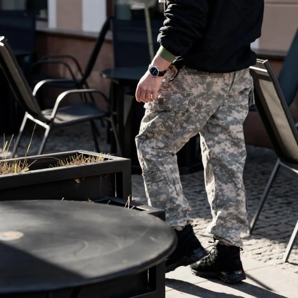 Pantalon de terrain militaire américain original Rip Stop ACU Lcd Tiger Stripe Camo