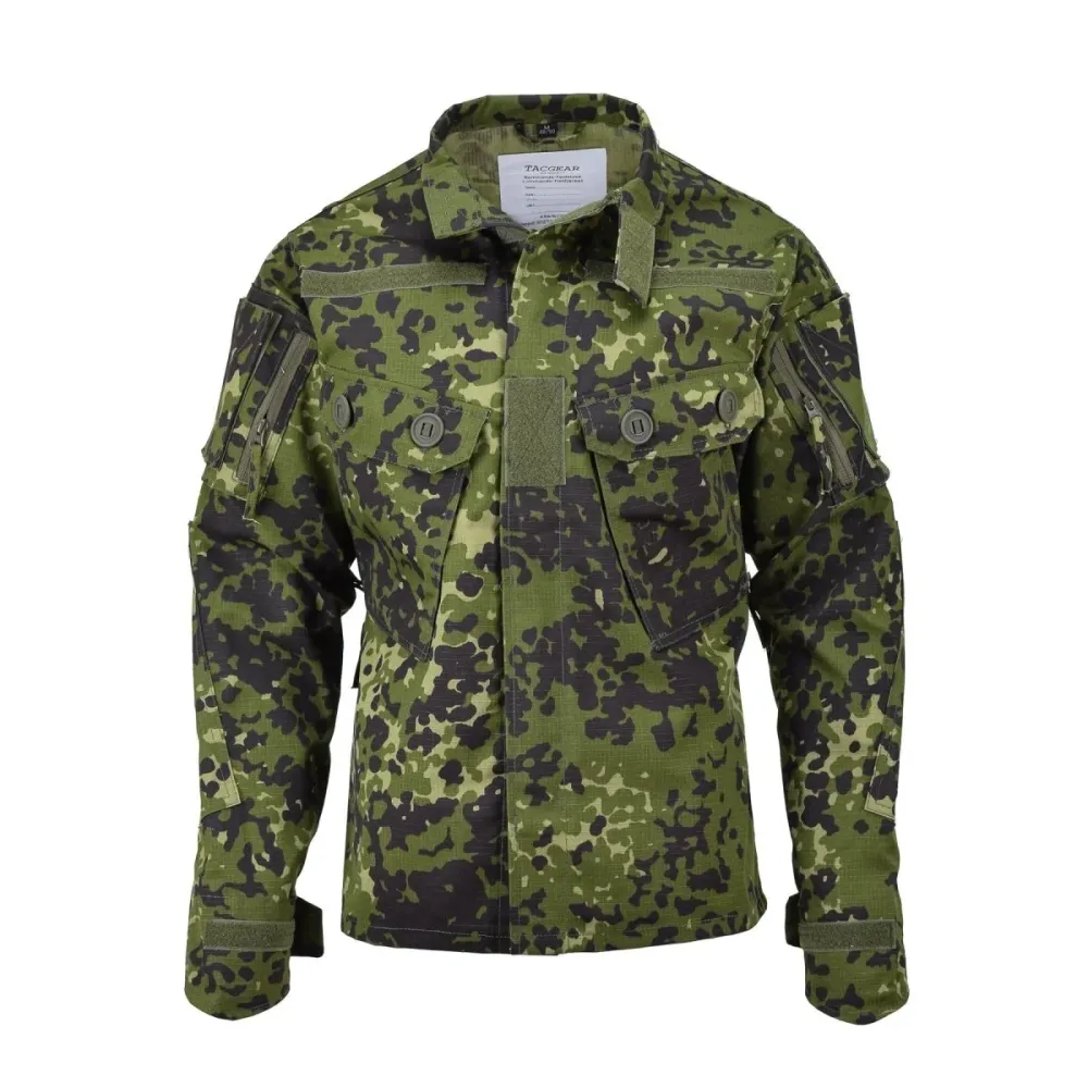Étui de selle Veste de terrain de style militaire danois de marque TACGEAR, chemises de camouflage commando M84
