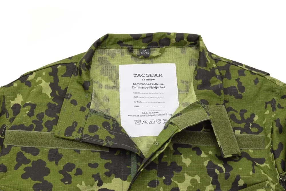 Étui de selle Veste de terrain de style militaire danois de marque TACGEAR, chemises de camouflage commando M84