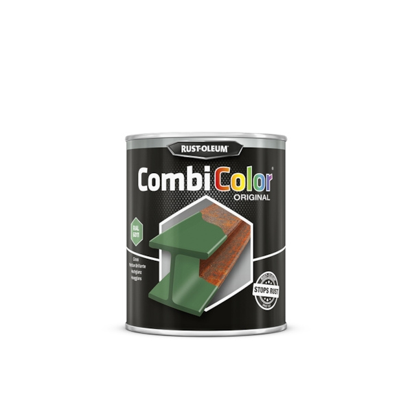 Peinture anti-rouille COMBICOLOR - vert réséda RAL 6011 - 750 mL - RUST-OLEUM