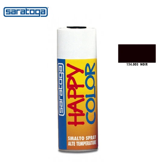 Peinture Spray Noir 003 Haute Température 400ml Saratoga
