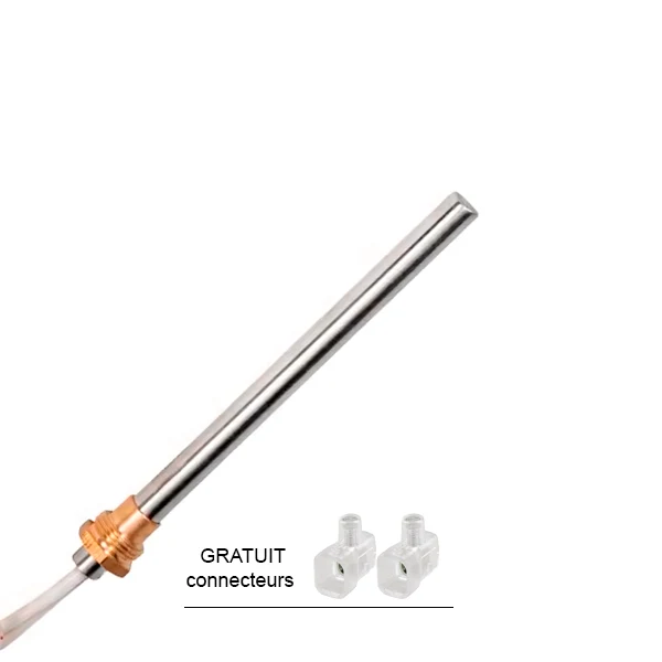 Bougie d’allumage 140 mm x 9,9 mm – 270 watts pour poêle à granulés