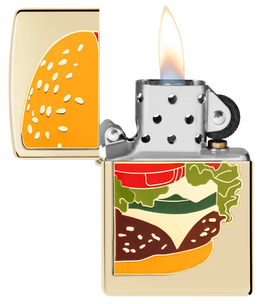 Motif Foodie « burger » avec rivets de maillon