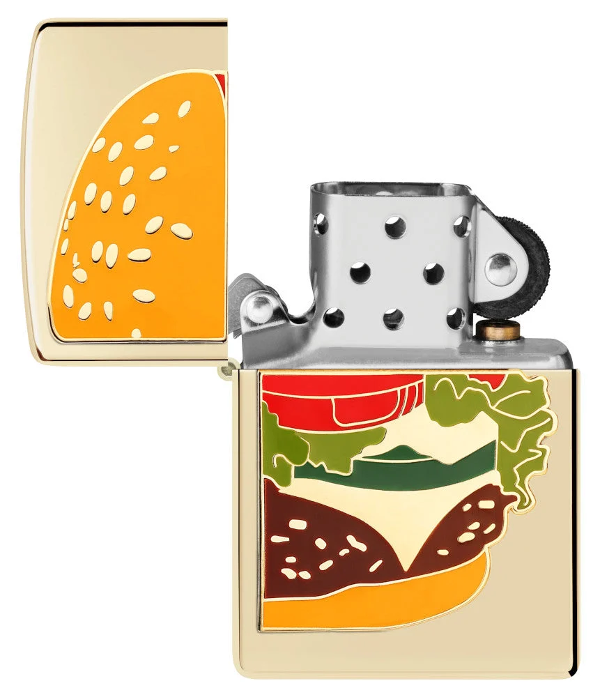 Motif Foodie « burger » avec rivets de maillon