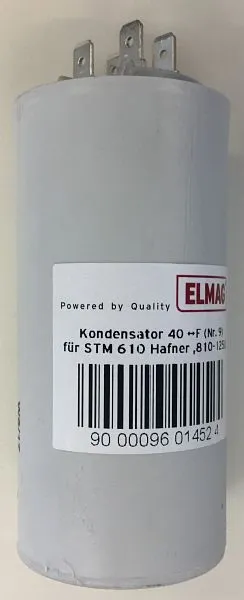 Condensateur ELMAG 40 µF (n° 9) pour STM 610 Hafner 810-1250 230 volts (moteur Soga) 9601452 magasiner à bas prix
